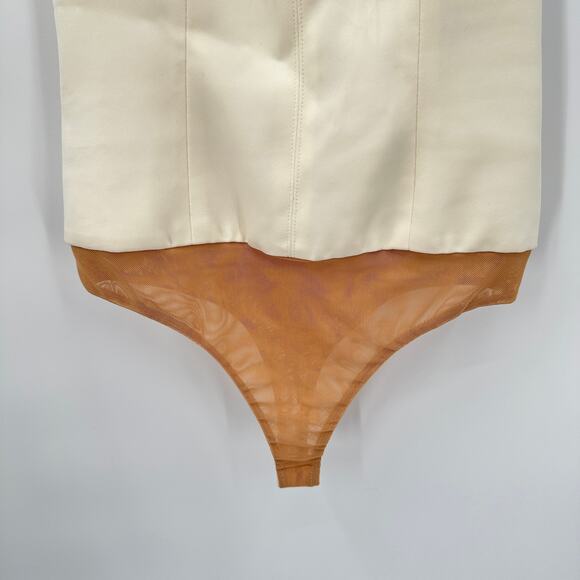 TOCCIN NY NWT Ivory Thong Bodysuit // XS - Picture 3 of 9